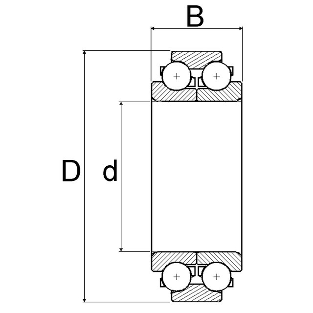 Roulement A Billes Contact Oblique GB40878 référence fournisseur 40163600